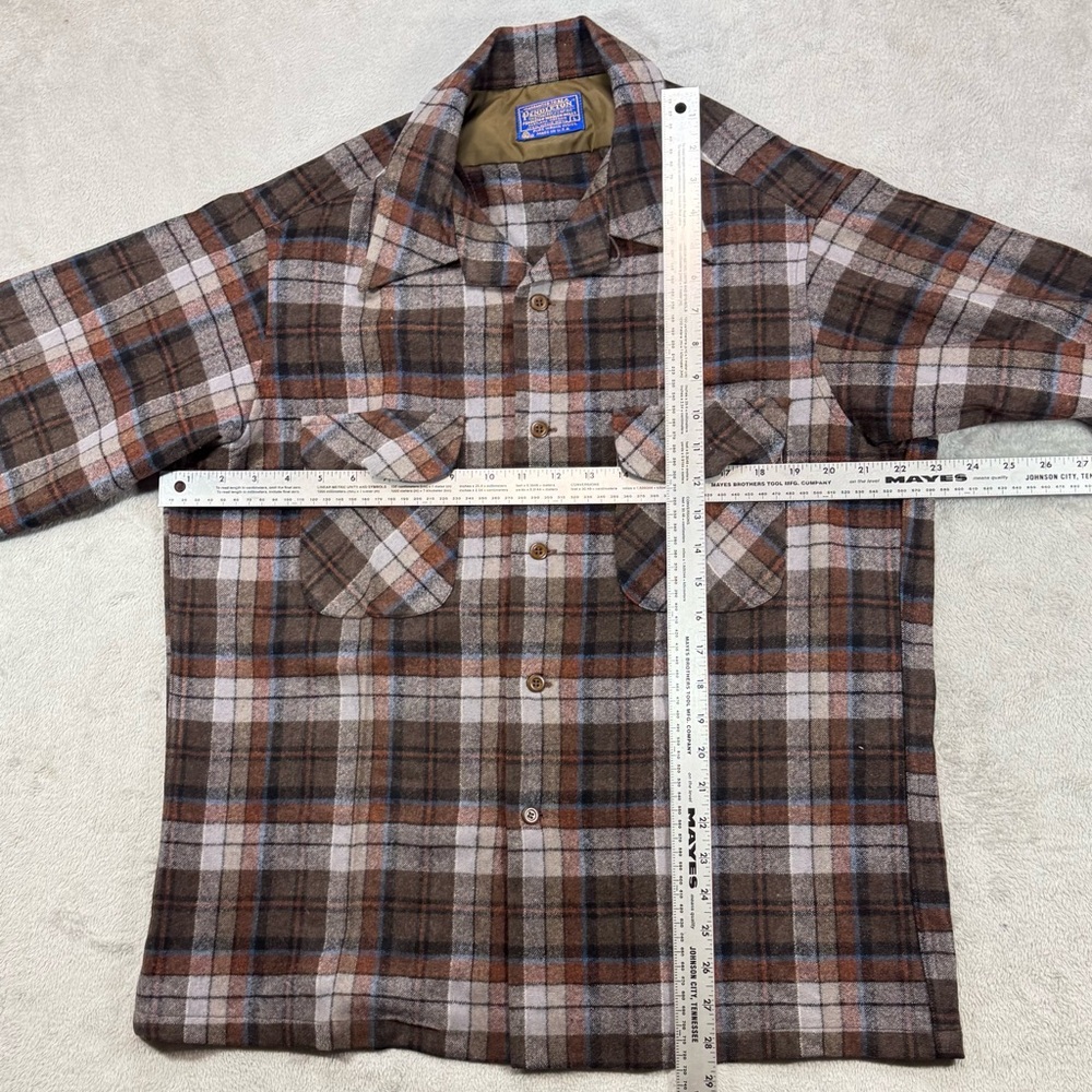 Vintage 70’s Loop Collar Pendleton Board Shirt Si… - image 3
